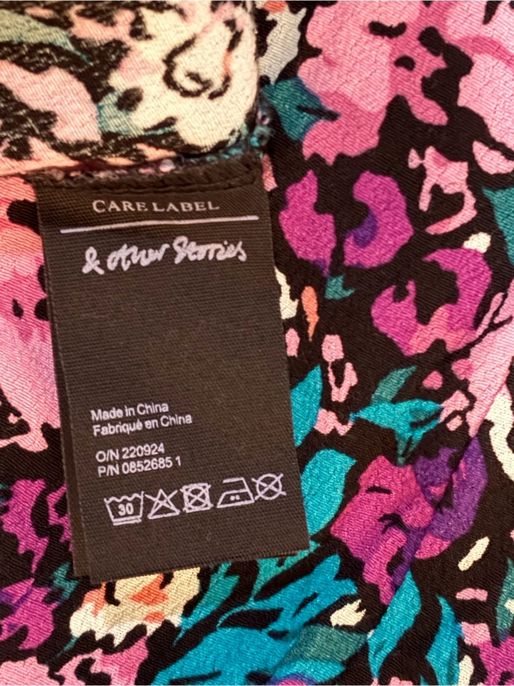 & OTHER STORIES Floral Puff Sleeve Midi Dress Size 6 - Picture 9 of 10
